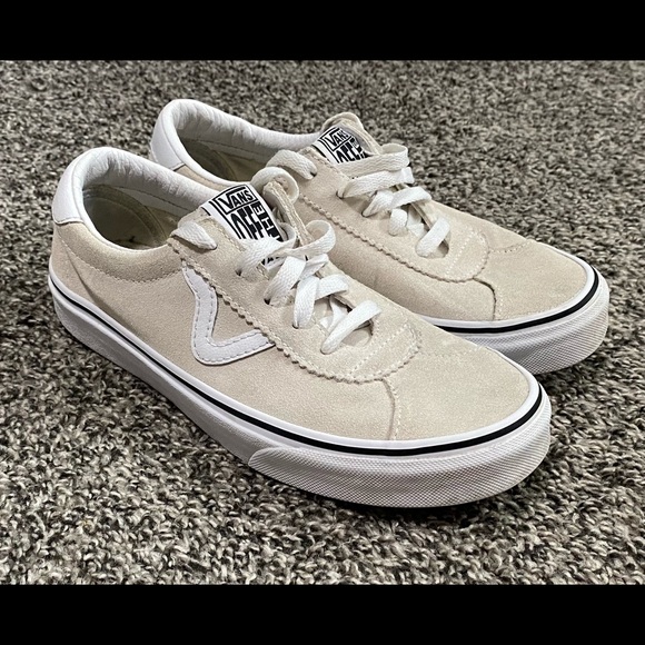 Vans Shoes - Vans Old Skool Suede Cream Off White Beige Shoes
